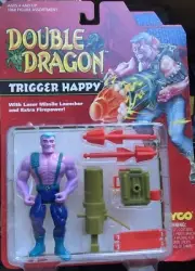 Double Dragon Action Figure Trigger Happy NES Video Game Cartoon Toy 1993 Tyco