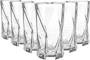 Bormioli Rocco Cassiopea Geometric Highball Cocktail Glasses Set - 480ml - Pack of 12