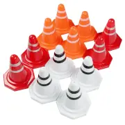 12PCS RBR/C Road Cone Indicator Street Sign Decoration Parts for Drift SG 1603 1604 1605 EACHINE EAT15 EC35 1/14 1/16 RC