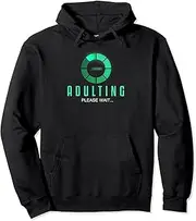 [VidiAmazing] 18th Birthday Boy Girl Him Male Adulting Please Wait Funny Pullover Hoodie ds378