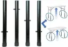 16 Inch Table Leg Extenders for Folding Table 4-Pack Table Risers for Straight &