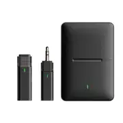 Wireless Clip-On Lavalier Microphone High-Fidelity Lapel 3.5mm Port for Camera