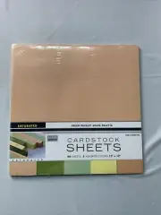 NEW SEALED 12"x12" 40 Sheets Cardstock paper Rainbow palette Made in USA