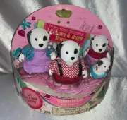 Lil Woodzeez Woofwinkle Dog Family Honeysuckle Hollow 2016 w/ Storybook NEW