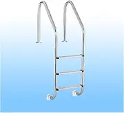 Swimming Pool Ladder,with 2/3 Step Stainless Steel Stairs,for Open Air Bath Weight Capacity 550 Lbs,Entry and Exit Easier(3-steps1.5mm)