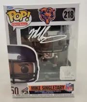 Mike Singletary Signed Chicago Bears Funko Pop! Football NFL #218