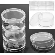 12 Empty Clear Jars 2" Cosmetic Travel Cream Container