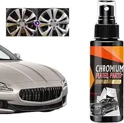 Chrome Shine Restorer for Car,Rust Remover Spray | Metal Chrome Polish Cleaner Restorer for Auto Detailing Supplies