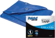 Polytuf Medium Duty Tarpaulin, Waterproof and Mildew Resistant, UV Resistant,...