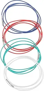 COHEALI 4Pcs Phonograph Header Lead Cord Replaceable Copper Cable for Turntable Headshell Insulated and Durable Leads for Easy Use Compact Storage for Vinyl Enthusiasts