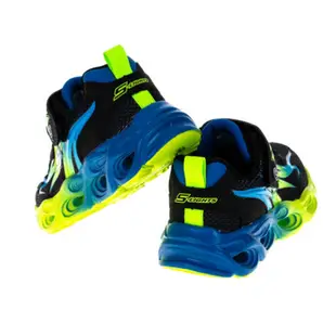 SKECHERS 休閒鞋 運動鞋 THERMO-FLASH 中童 童鞋 400103LBBLM 黑藍 螢光綠