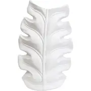 LVD Organic Leaf Vase Rustic Decorative Home/Lounge Decor 30.5x46.5cm White