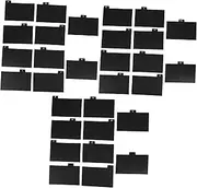 COHEALI 30pcs Index Card Clip Partition Index Card Dividers Library Book Dividers Vinyl Record Classification Notebook Supplies Record Classification Notebook Supply Pp Black