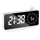Digital Alarm Clock with Time-Meter Electronic Bedside Desk Clock with1257