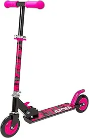 Atom Inline Childrens Scooters | Kids Push Scooter with Adjustable Handle Height | Easy Foldable Kids' Scooter for Boys and Girls| Kick Scooter for Kids | Age 5-12