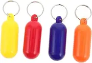 GALPADA 4pcs Floating Keychain For Boating: Plastic Floating Key Ring Waterproof Keychain For Surfing Kayak Pool And Beach Activities