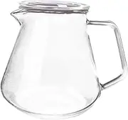 MAGICLULU Teapot Infuser 500ml Glass Kettle Lid Temperature Control Kettle for Cafe