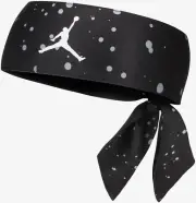 NWT Nike Jordan Jumpman DRI-FIT Printed Head Tie Headband Black