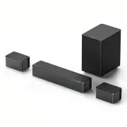 Ultimea Poseidon D60 BT5.3 Soundbar 6 High-Performance Speakers 360° Surround Sound Dolby Atmos 5.1 3EQ Modes Wired Spea