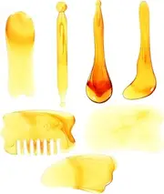 1 Set Resin Facial Massager Tool for Muscle Relaxation Skin Contouring Scraping Board for Physique Elegant for Use