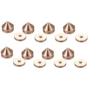 8 Set Speaker Stand Feet Foot Pad Aluminium Alloy Metal Spikes Cone Floor3970