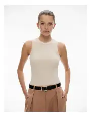[Witchery] Crew Rib Tank in Stone Melange