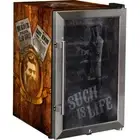 Ned Kelly Bar Fridge 70 Ltr Glass Door Outlaw Print Alfresco Entertaining Fridge