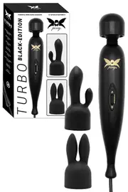O Products Pixey Turbo Extremely Powerful Wand Massager with Two Attachments