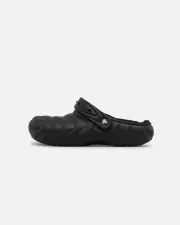 [CROCS] Crocs Classic Lined Over Puff Clog Black - Size 9 9 Black