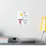 Premium Matte Vertical Posters Jesus psalm 23 children nursery girl room Bible