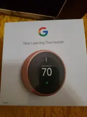 SEALED Google Nest 3rd Gen Programmable WiFi Thermostat -- Copper T3021US
