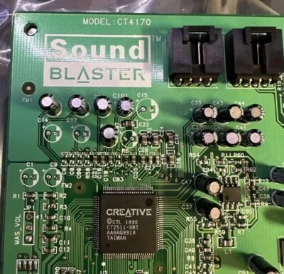 1997 Creative Sound Blaster 16 WavEffects CT4170 ISA Sound Card w/Manual & Disk