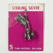 Vintage Sterling Silver Gettysburg Cannon Charm • New Old Stock