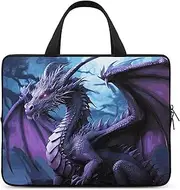 Laptop Case Sleeve Shockproof Computer Carrying Bag Purple Dragon Purple Moon Laptop Bag Tote Lightweight Notebook Case Cover Traveling Briefcase Handle Bags for Travel Business 17inch