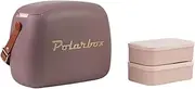 Polarbox Lunch Tote Cooler Bag | Retro Lunch Box Picnic Reusable Lunch Bag Vintage Mini Cooler Hand Bag Includes 2 Food Containers! Food & Drinks Work, Travel, Beach, Camping Hiking 6L (Mulberry Gold)