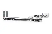 Drake ZT09342 Drake 4x8 Swingwing Drop Deck Trailer & 2x8 Dolly White Black 1:50