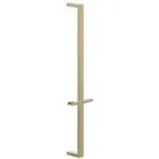 Phylrich 3-502-004 24" Flat Adjustable Slide Bar w/ Hand Shower Hook SATIN BRASS