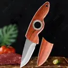 Kitchen Knife Fruit Vegetable Slicer Peeler Chef Paring 4Cr13 Steel Household 3"