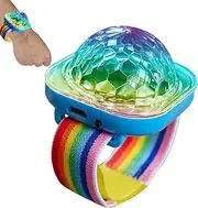 Light Up Bracelets | Disco Ball Light,USB Charging Portable Wearable Bracelets LED Lamp with Suction Cup for Room Car Dance Club