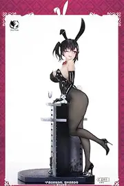 Bear Panda Original Bunny Girl: Rin Illustration by Asanagi, Total Height Approx. 11.0 inches (280 mm) (Including Pedestal), PVC and ABS, 1/6 Scale Complete Figure [Bonus] Replacement Face Parts