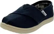 [TOMS] Toddlers Tiny Classics Navy Canvas Navy Casual Shoe 2 Infants US