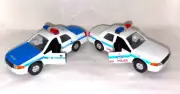 CHICAGO or BOSTON Police Car 1/43 Diecast -Pull Back Action