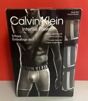 CALVIN KLEIN Intense Power BOXER BRIEFS Cotton Stretch-(3 Pcs S)Sealed Box-New❤️