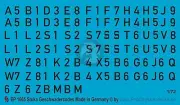Peddinghaus 1/72 Stuka-Geschwader Dive Bomber Wing WWII Squadron Codes 1665
