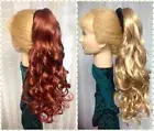 DORIAN NATURAL COLLECTION Long Clip on Ponytail Hairpiece BLONDE BROWN RED BLACK