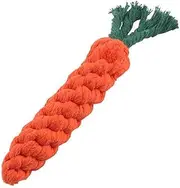 Pet Molar Cotton Rope Toy Cute Radish Shape Dog Chewing Toy Outdoor Tossing Game Puppy Teeth Cleaning Cat Stick Dog Supplies cleaning expends energy grinding teeth (Color : Carrot)