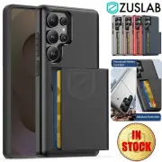 For Samsung S25 Edge S24 Ultra FE S23 S22 S21 S20 Plus S10 S9 Case Wallet Card