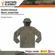 Hunters Element Waterproof Windproof Durable Shock Jacket Kids Forest Green