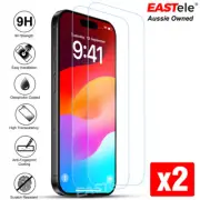 2x For Apple iPhone 16 Pro Max 15 Plus 15 Tempered Glass Screen Guard Protector