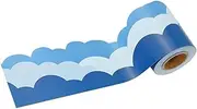 WEKADRIN Cloud Border Sticker Set Sky Border Paper for Chalkboard School Classroom Decor Easy-clean Instant Decorative Enhancement